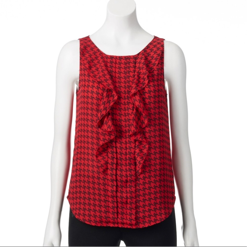 Elle Cascade Ruffle Shell NWT! - Picture 4 of 4